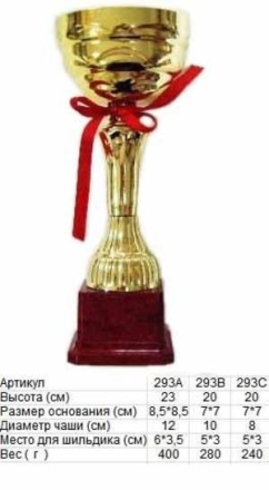 Кубок 293 В h-20см (чаша), фото 1