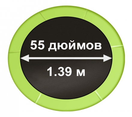 Мини батут с защитной сеткой, светло-зеленый, ARL-1005C-55_LG, фото 2