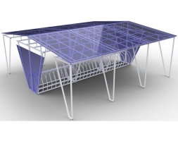 Велопарковка Шаттл с навесом, фото 2