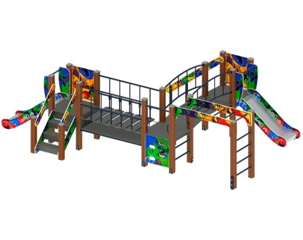 Детская игровая площадка Карапуз Граффити ДИК 1.001.08-03 Н=750, фото 4