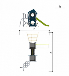 Детский спортивно-игровой комплекс Romana 057.21.00, фото 3