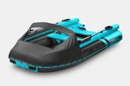 GLADIATOR E 450 X Expedition Черно-бирюзовый моторная лодка ПВХ, фото 1