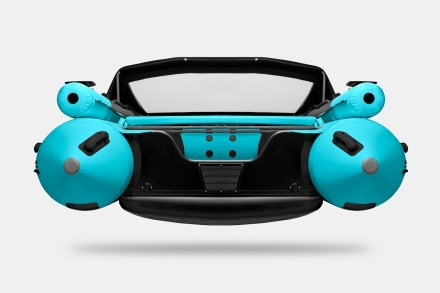 GLADIATOR E 450 X Expedition Черно-бирюзовый моторная лодка ПВХ, фото 4