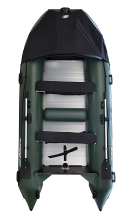 Gladiator D 420 AL PROFESSIONAL D Зеленый моторная лодка ПВХ Алюминиевый пайол, фото 2