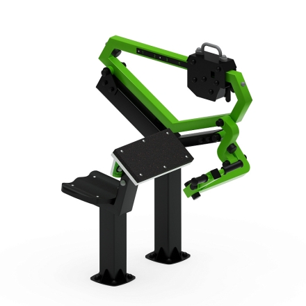 Бицепс сидя (зеленый) - Уличный тренажер - СТ 034-12.И1, фото 4