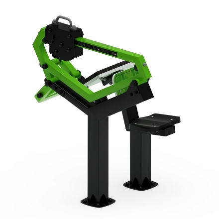 Бицепс сидя (зеленый) - Уличный тренажер - СТ 034-12.И1, фото 3