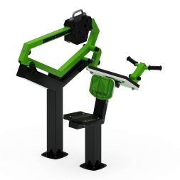 Бицепс сидя (зеленый) - Уличный тренажер - СТ 034-12.И1, фото 1