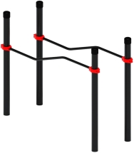 Воркаут ЛОВ 89 красный ВТ 101.06-01