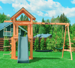 Детский игровой комплекс UNIX Kids (6 in 1) Dark Green, фото 6