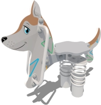 Качели на пружине Хаски КЧ041.00 для детской площадки