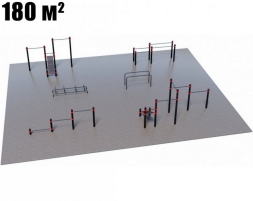 Проект Районная площадка для Воркаут и ГТО 3-5 (12 x 15 м), фото 1