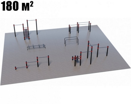 Проект Районная площадка для Воркаут и ГТО 3-5 (12 x 15 м), фото 1