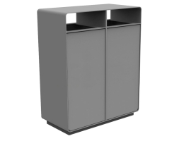 Урна уличная «Город» двухсекционная, фото 1 Урна уличная «Город» двухсекционная, фото 1