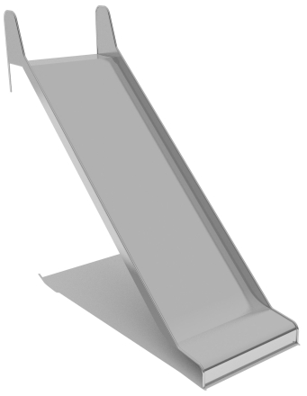 Горка из нержавеющей стали ГГН-1000.2000.006 для детской площадки, фото 1