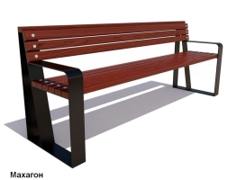 Скамейка уличная Отдых, Лиственница 2,5 м, фото 3