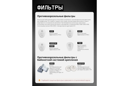 Фильтрующая полумаска 6500 Jeta Safety 6500, размер M/средний, 6500-M, фото 65