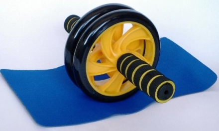 Ролик гимнаст двухрядный WT-E15A (в комплекте коврик), фото 1