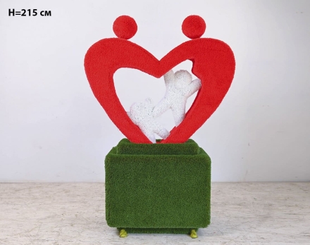 Топиари стела Любимый город, размер М, Н=400 см - газон Eco+Deluxe, фото 7