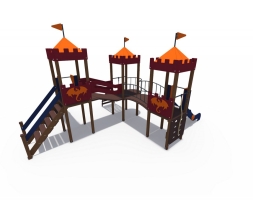 Детский игровой комплекс Империя Форт-2 Н-1200 и Н-1500 ДИО 02071, фото 2