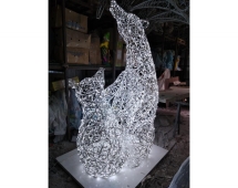 Световая композиция Медведь с медвежонком m002