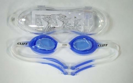 Очки для плавания детские Cliff G911 сине-белые, фото 1