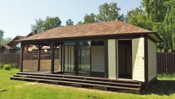 Застекленная беседка ОАЗИС С ХОЗБЛОКОМ, фото 10