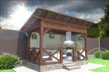 Прямоугольная беседка РИГА Прямоугольная беседка РИГА