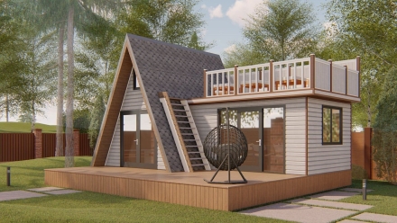 Двухэтажная беседка Омега, фото 1