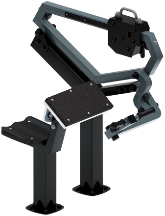 Бицепс сидя (серый) - Уличный тренажер - СТ 034-13.И1, фото 4