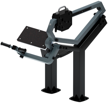 Бицепс сидя (серый) - Уличный тренажер - СТ 034-13.И1, фото 1