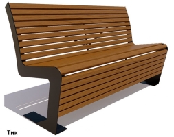 Скамейка парковая Пушкино, Сосна 3 м, фото 3