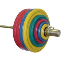 Штанга пауэрлифтинга 332,5 кг (МВ) цветная Штанга пауэрлифтинга 332,5 кг (МВ) цветная