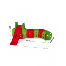 Горка Doloni с игровым туннелем