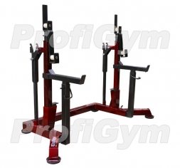 Стойка для пауэрлифтинга (домкратная) со страховочными упорами ПЛ-0080-F, фото 3