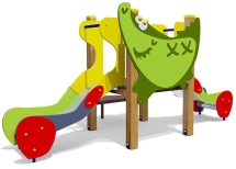 Горка двойная Крокодил 08208 для детской площадки Горка двойная Крокодил 08208 для детской площадки