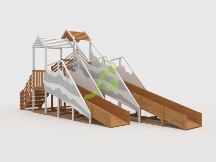 Зимняя горка "IgraGrad Snow Fox", скат 8+5 м мод.2, фото 1