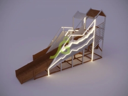 Зимняя горка "IgraGrad Snow Fox", скат 8+5 м мод.2, фото 5