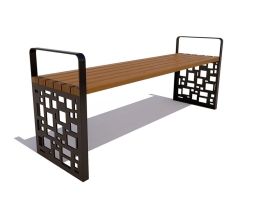 Скамейка садовая Барселона без спинки, сосна 2,5 м, фото 3 Скамейка садовая Барселона без спинки, сосна 2,5 м, фото 3