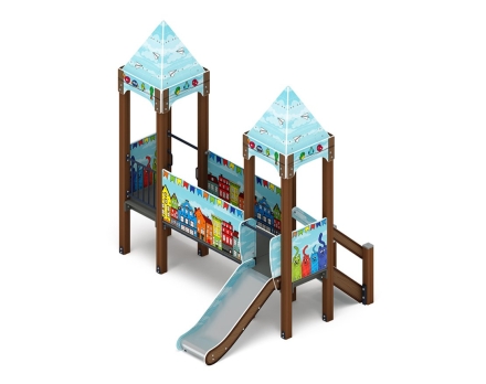 Детская игровая площадка Королевство (Коты) ДИК 1.15.02-21 H=750, фото 2