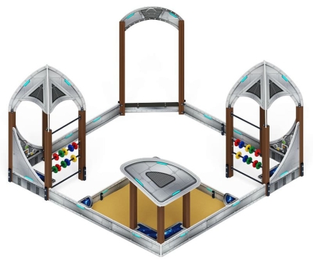 Песочный дворик Космопорт (Серый) - ИО 6.14.02-01, фото 2