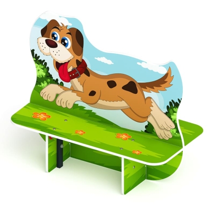 Пес - Скамейка детская - МФ 41.01.02, фото 1