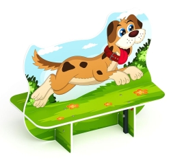 Пес - Скамейка детская - МФ 41.01.02, фото 2