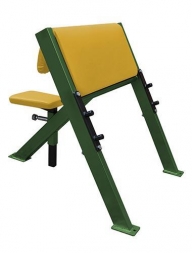 Скамья горизонтальная для жима штанги лежа со стойками, серия: 1000, фото 9