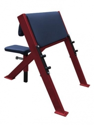 Скамья горизонтальная для жима штанги лежа со стойками, серия: 1000, фото 18