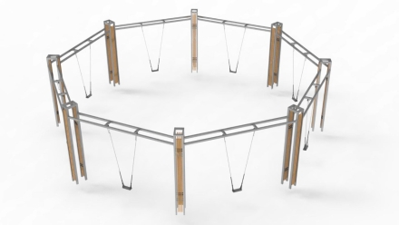 Качели многоместные на 8 мест, фото 1