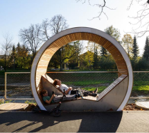 Беседка круглая с подсветкой