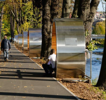 Беседка круглая с подсветкой