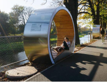 Беседка круглая с подсветкой