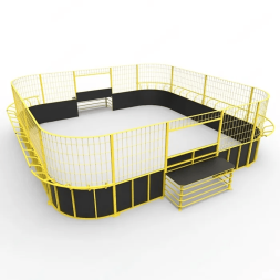 Панна площадка стальная квадратная с высоким бортом, фото 2