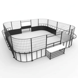 Панна площадка стальная квадратная с высоким бортом, фото 1